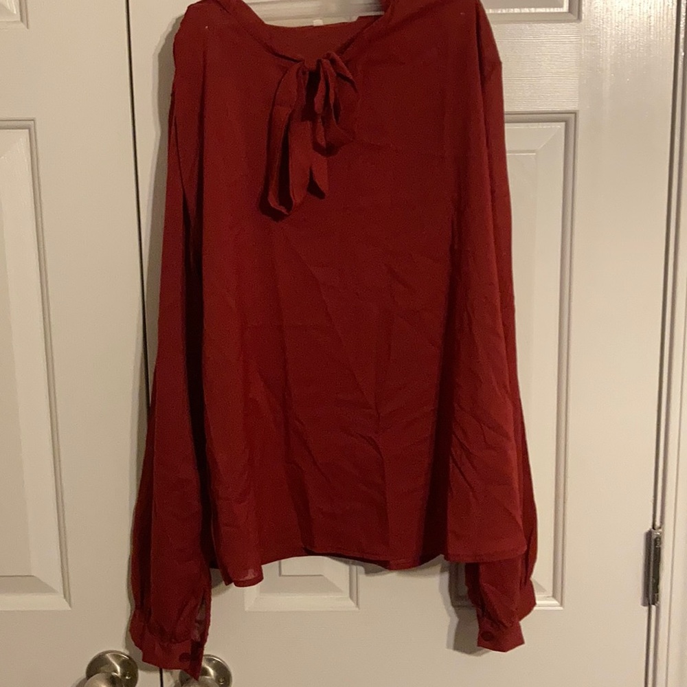 Blouse (dark red)